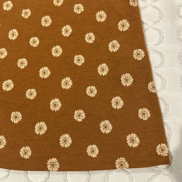 Market & Spruce Adjustable Strap Linen Blend Tank Top Tan Floral StitchFix - Picture 8 of 12